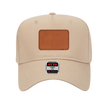 Customizable OTTO 31-069 Mid Profile Cap with PU Leather Patch Front