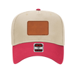 Customizable OTTO 31-069 Mid Profile Cap with PU Leather Patch Front