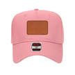 Customizable OTTO 31-069 Mid Profile Cap with PU Leather Patch Front