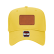 Customizable OTTO 31-069 Mid Profile Cap with PU Leather Patch Front