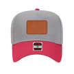 Customizable OTTO 31-069 Mid Profile Cap with PU Leather Patch Front