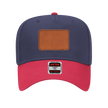 Customizable OTTO 31-069 Mid Profile Cap with PU Leather Patch Front