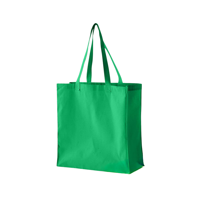 Customizable BAGedge BE055 Organic Cotton Canvas Grocery Tote Shoulder Straps