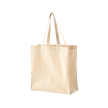 Customizable BAGedge BE055 Organic Cotton Canvas Grocery Tote Shoulder Straps