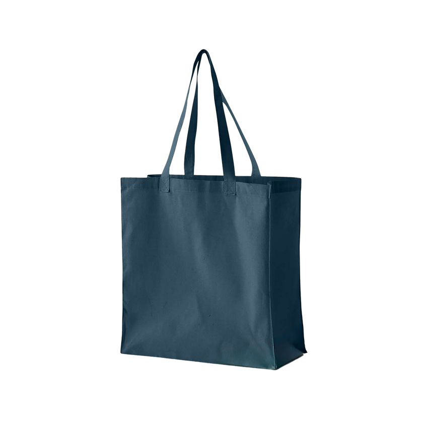 Customizable BAGedge BE055 Organic Cotton Canvas Grocery Tote Shoulder Straps