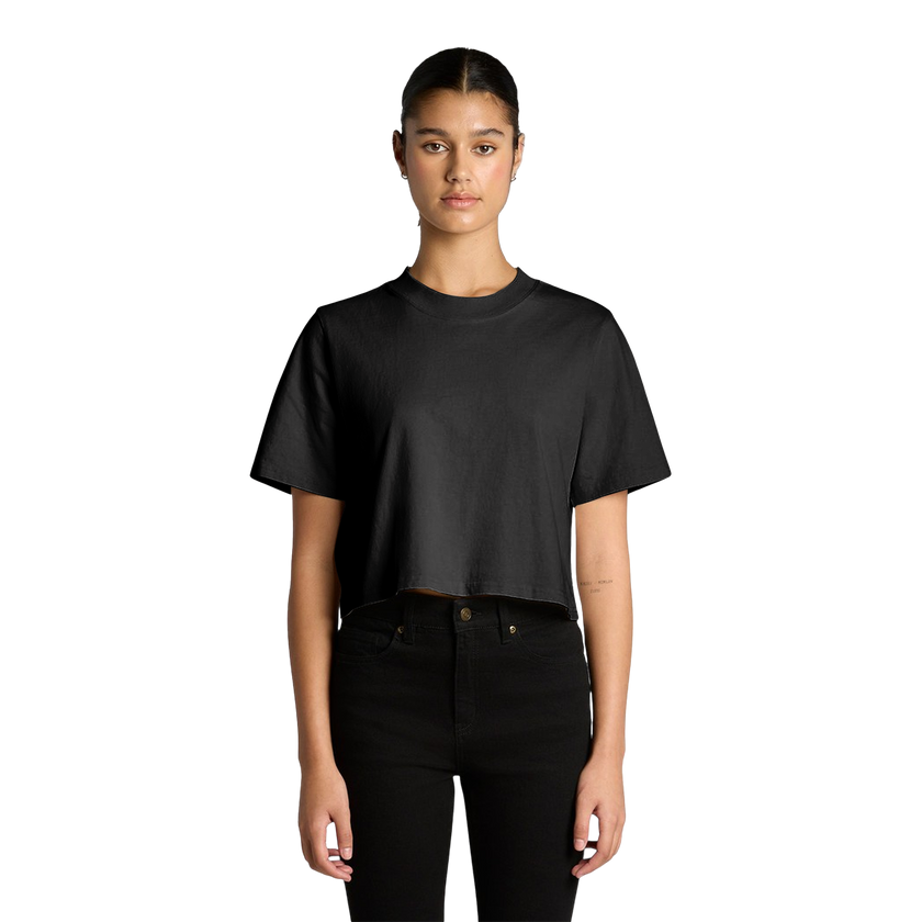 Customizable AS Colour 4089 Womens Heavy Faded Crop T Shirt