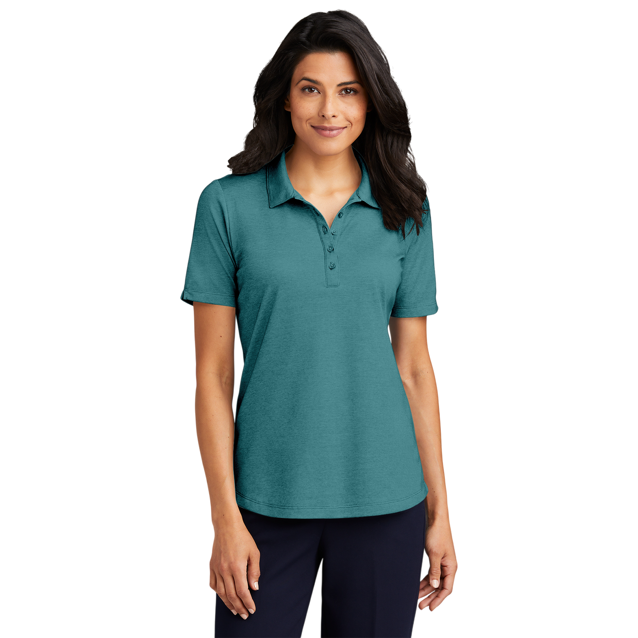 Customizable Port Authority LK830 Ladies Fine Pique Blend Polo