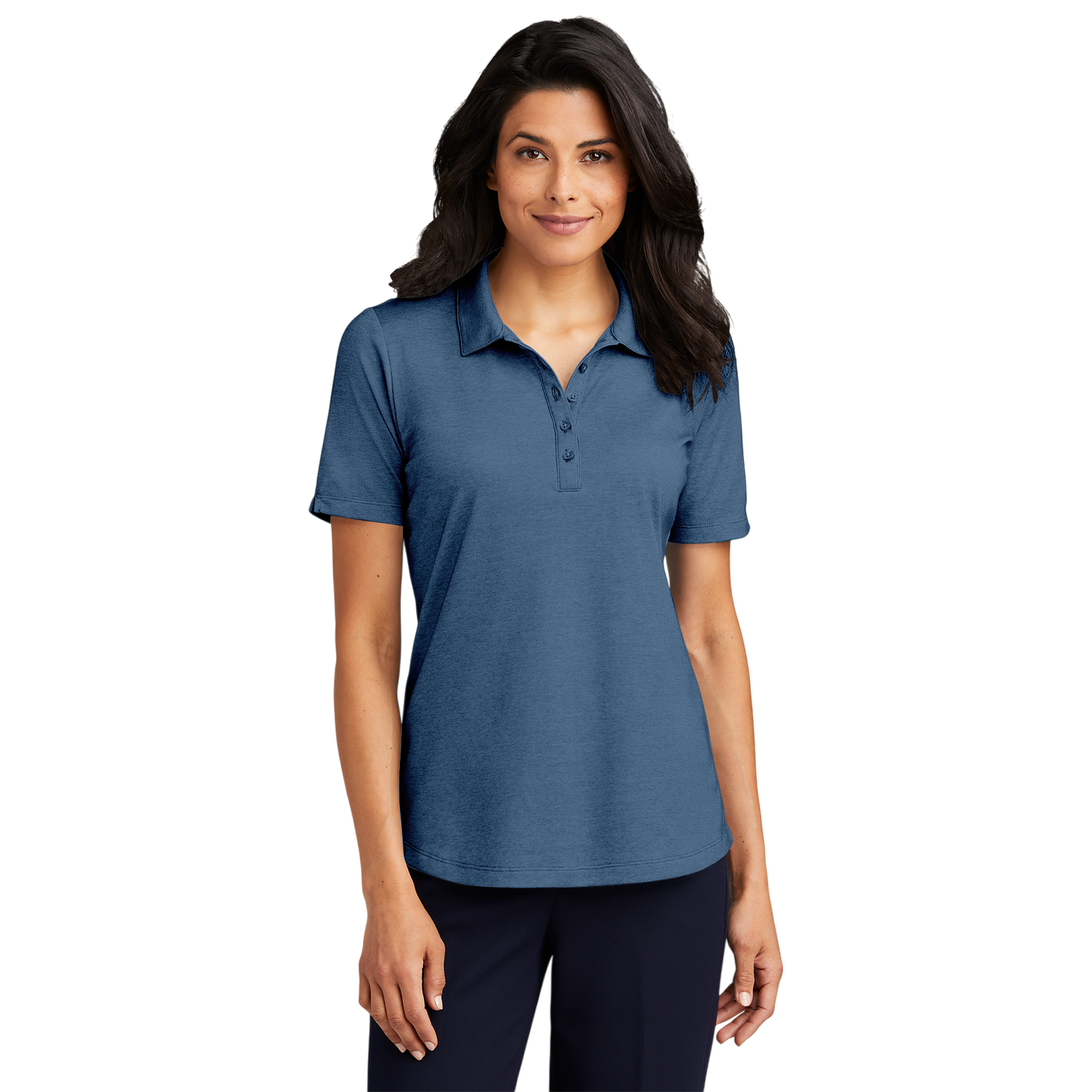 Customizable Port Authority LK830 Ladies Fine Pique Blend Polo