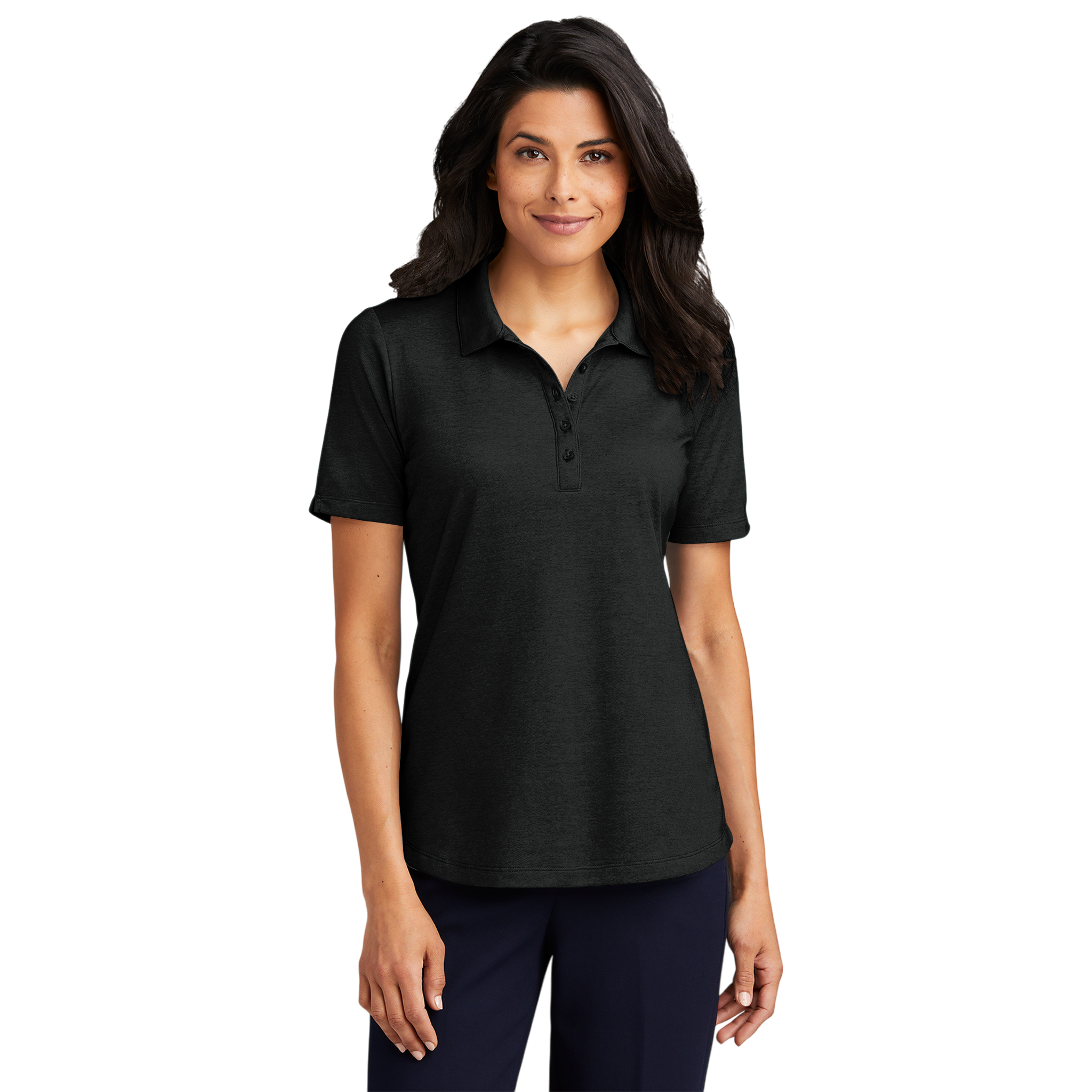 Customizable Port Authority LK830 Ladies Fine Pique Blend Polo