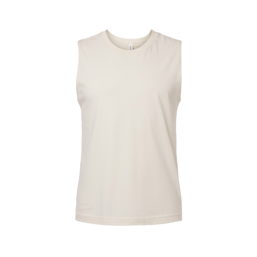 Customizable Bella+Canvas 3483 Unisex Jersey Muscle Tank Retail Fit Pre Shrunk