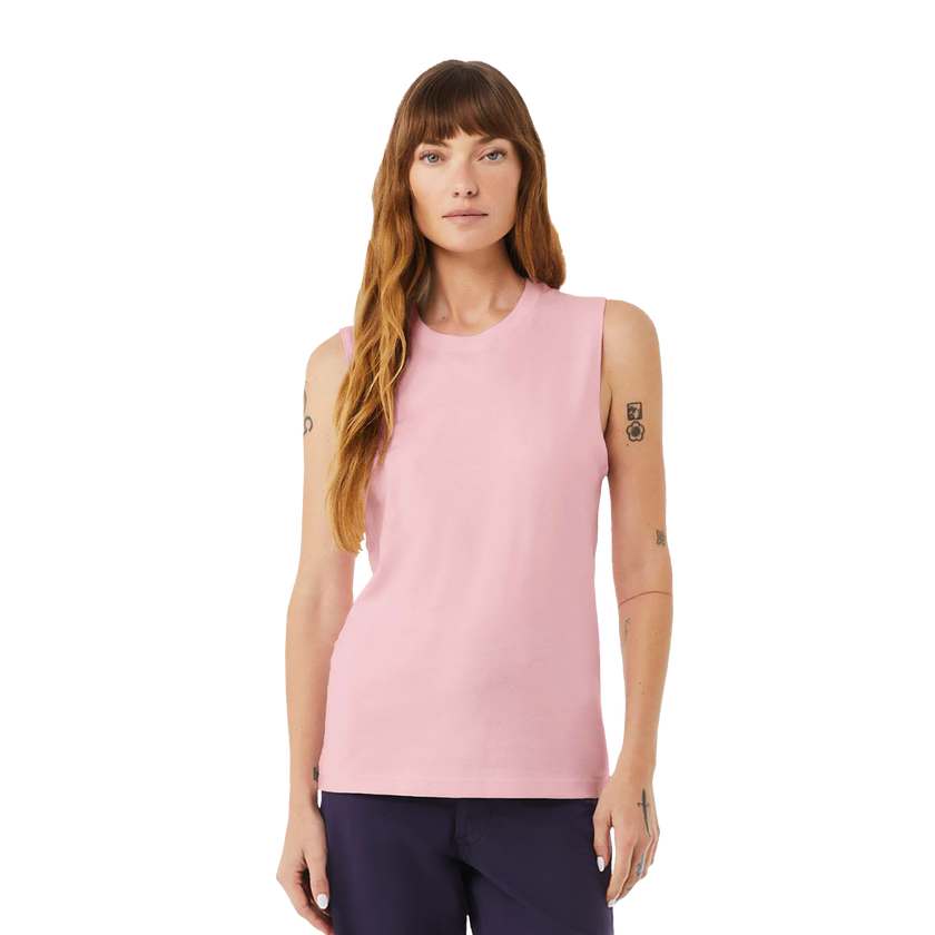 Customizable Bella+Canvas 3483 Unisex Jersey Muscle Tank Retail Fit Pre Shrunk