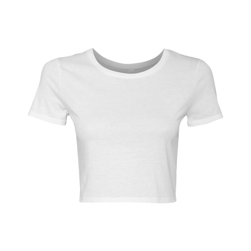Customizable Bella+Canvas 6681 Womens Poly Cotton Crop Tee Fitted