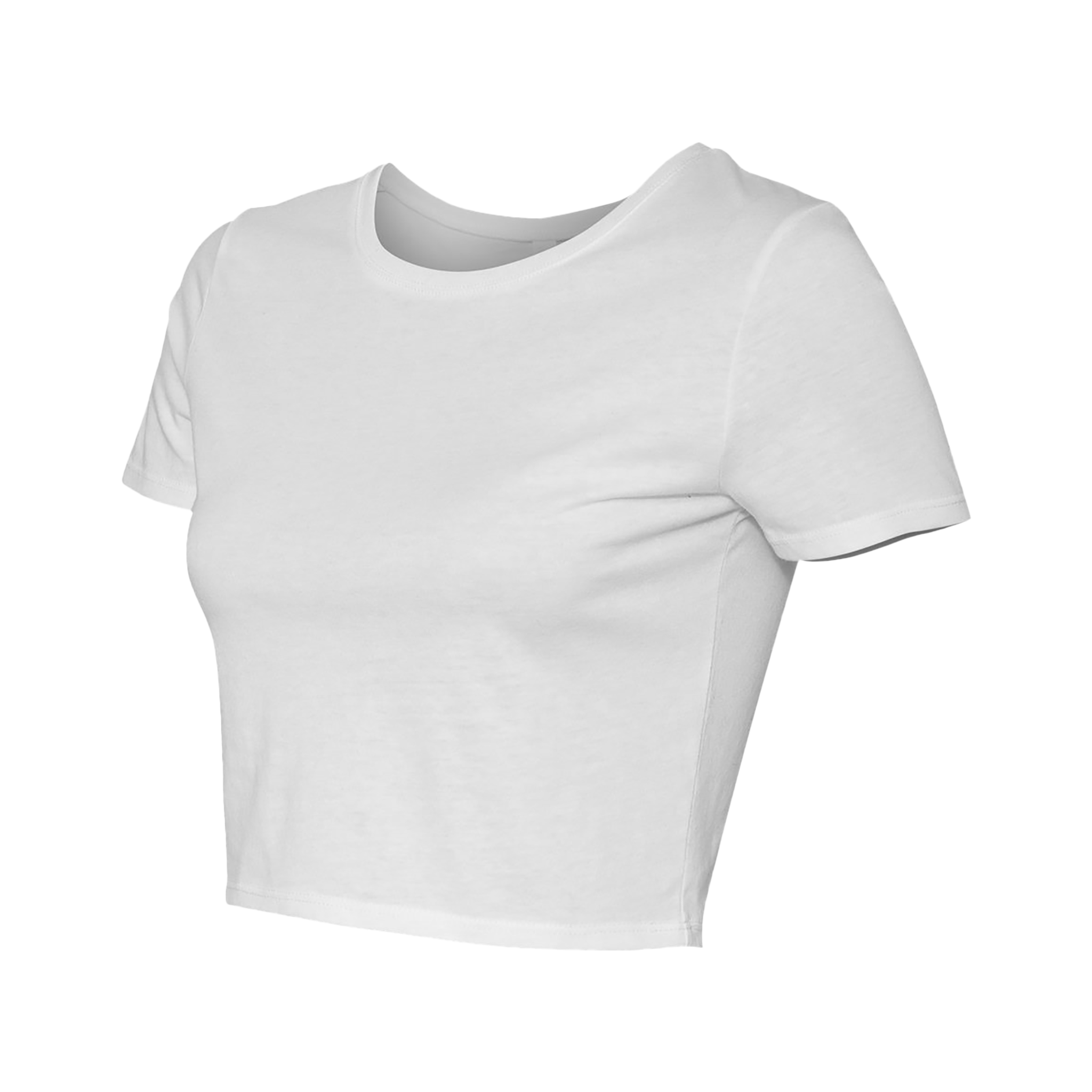 Customizable Bella+Canvas 6681 Womens Poly Cotton Crop Tee Fitted