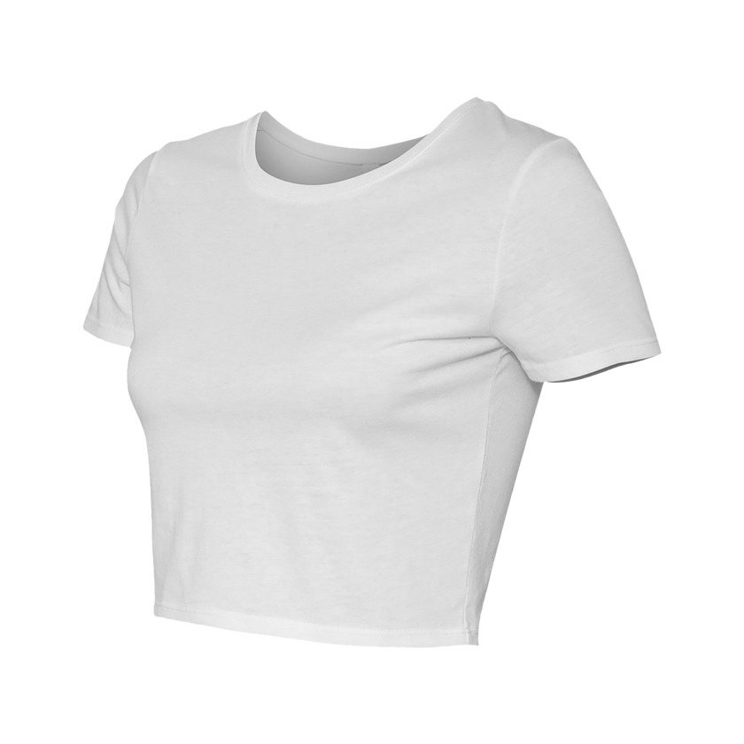 Customizable Bella+Canvas 6681 Womens Poly Cotton Crop Tee Fitted