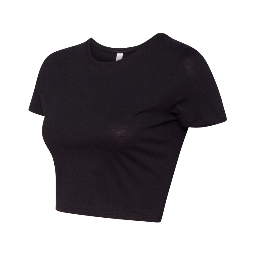 Customizable Bella+Canvas 6681 Womens Poly Cotton Crop Tee Fitted