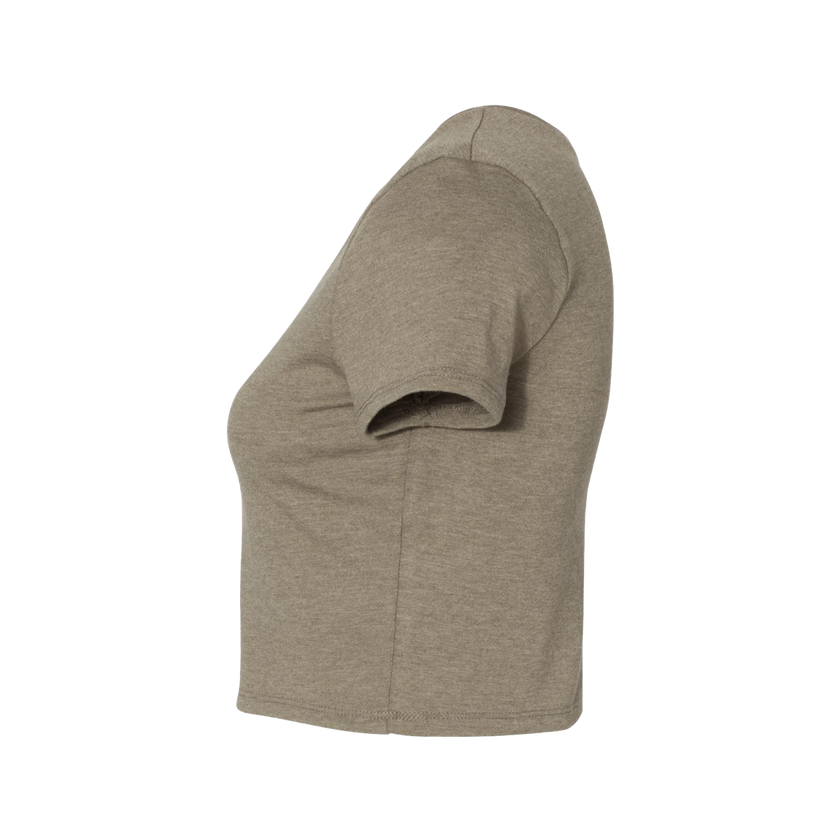 Customizable Bella+Canvas 6681 Womens Poly Cotton Crop Tee Fitted