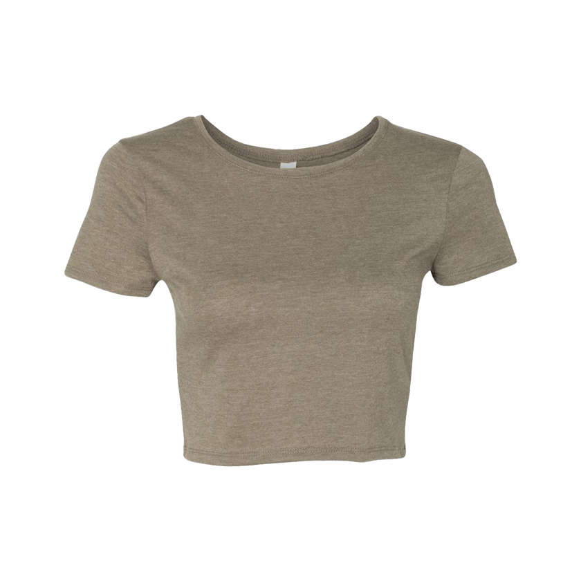 Customizable Bella+Canvas 6681 Womens Poly Cotton Crop Tee Fitted