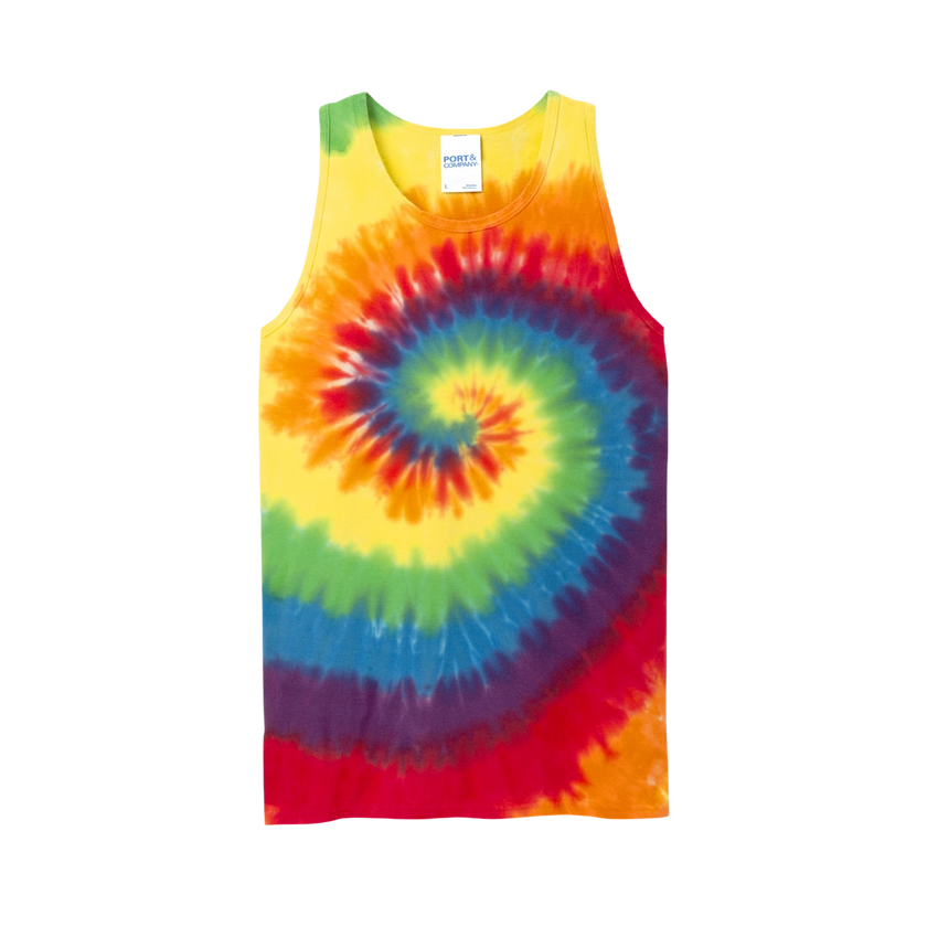 Customizable Port and Company PC147TT Unisex Tie Dye Tank Top