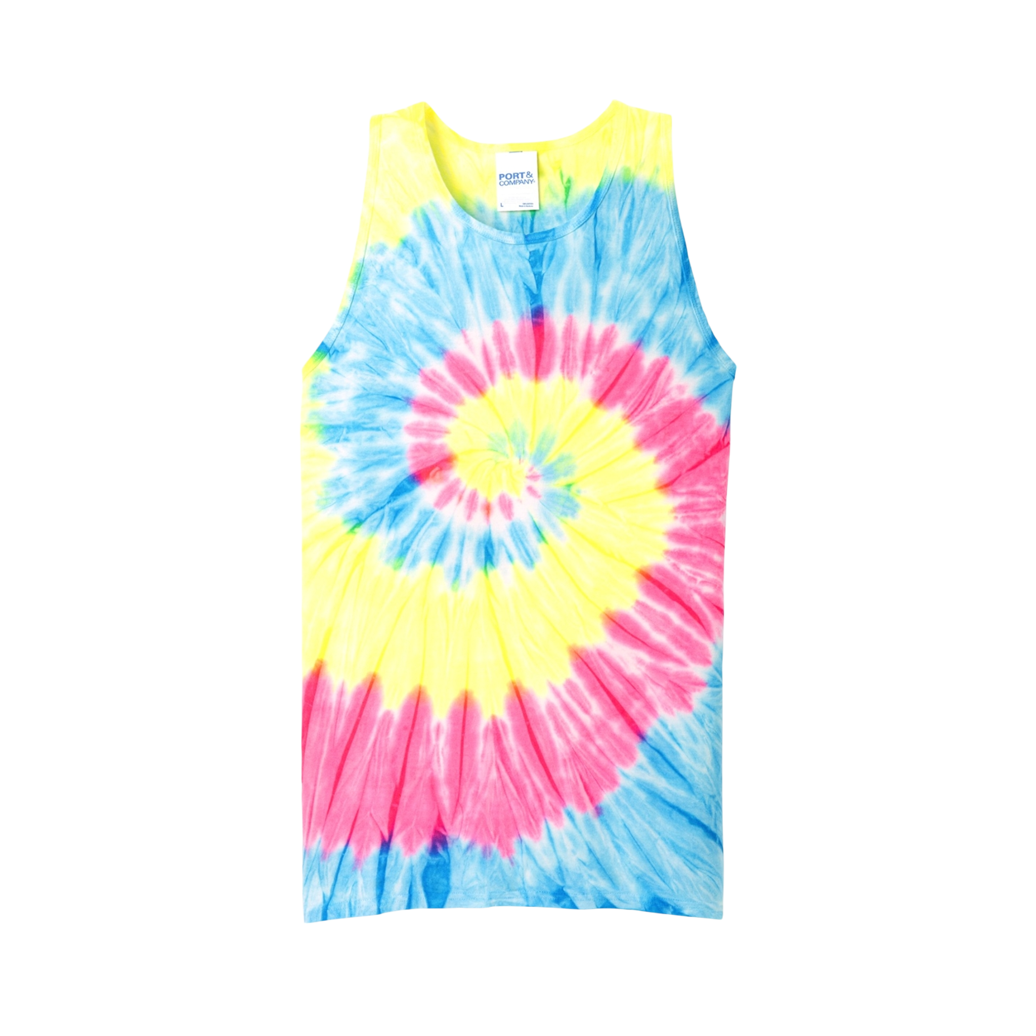 Customizable Port and Company PC147TT Unisex Tie Dye Tank Top