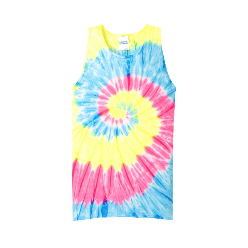 Customizable Port and Company PC147TT Unisex Tie Dye Tank Top