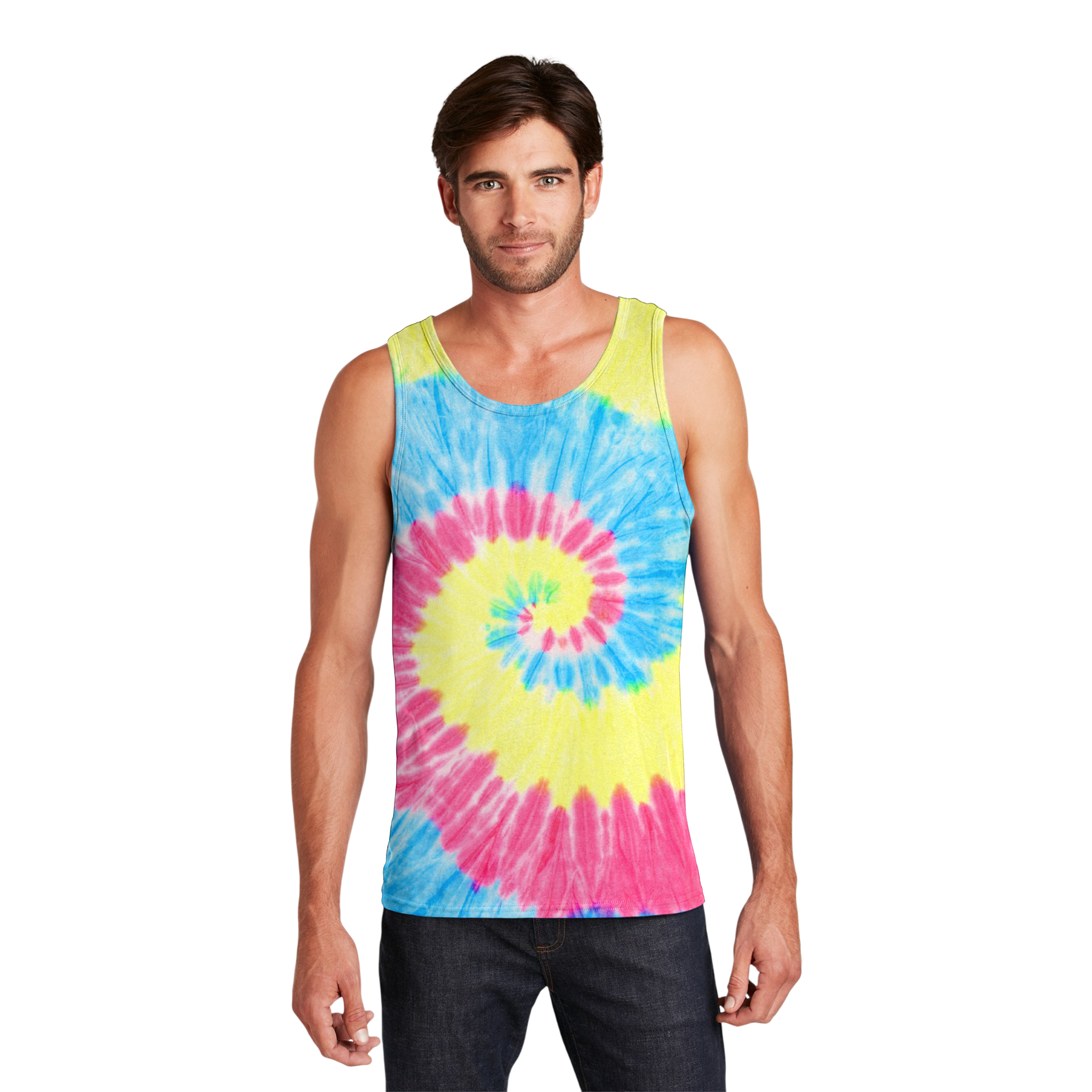 Customizable Port and Company PC147TT Unisex Tie Dye Tank Top