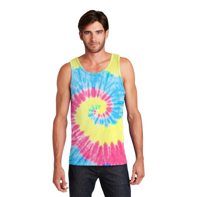 Customizable Port and Company PC147TT Unisex Tie Dye Tank Top