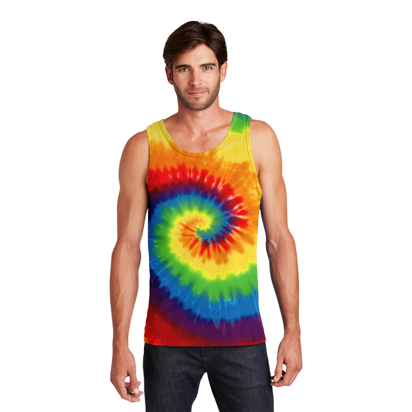 Customizable Port and Company PC147TT Unisex Tie Dye Tank Top