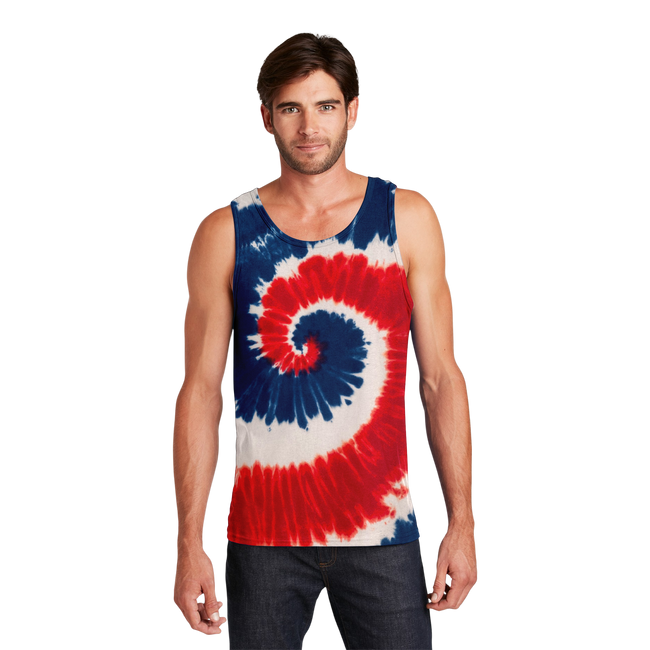 Customizable Port and Company PC147TT Unisex Tie Dye Tank Top