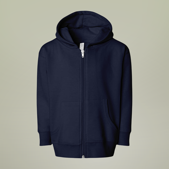 Customizable Toddler Full Zip Fleece Hoodie Rabbit Skins 3346 Kids