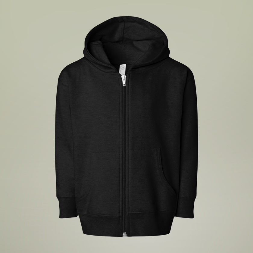 Customizable Toddler Full Zip Fleece Hoodie Rabbit Skins 3346 Kids