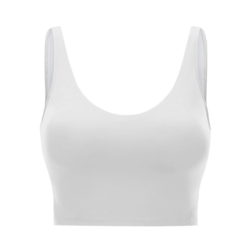 Customizable Womens Polyester Sports Bra U Back Removable Pads