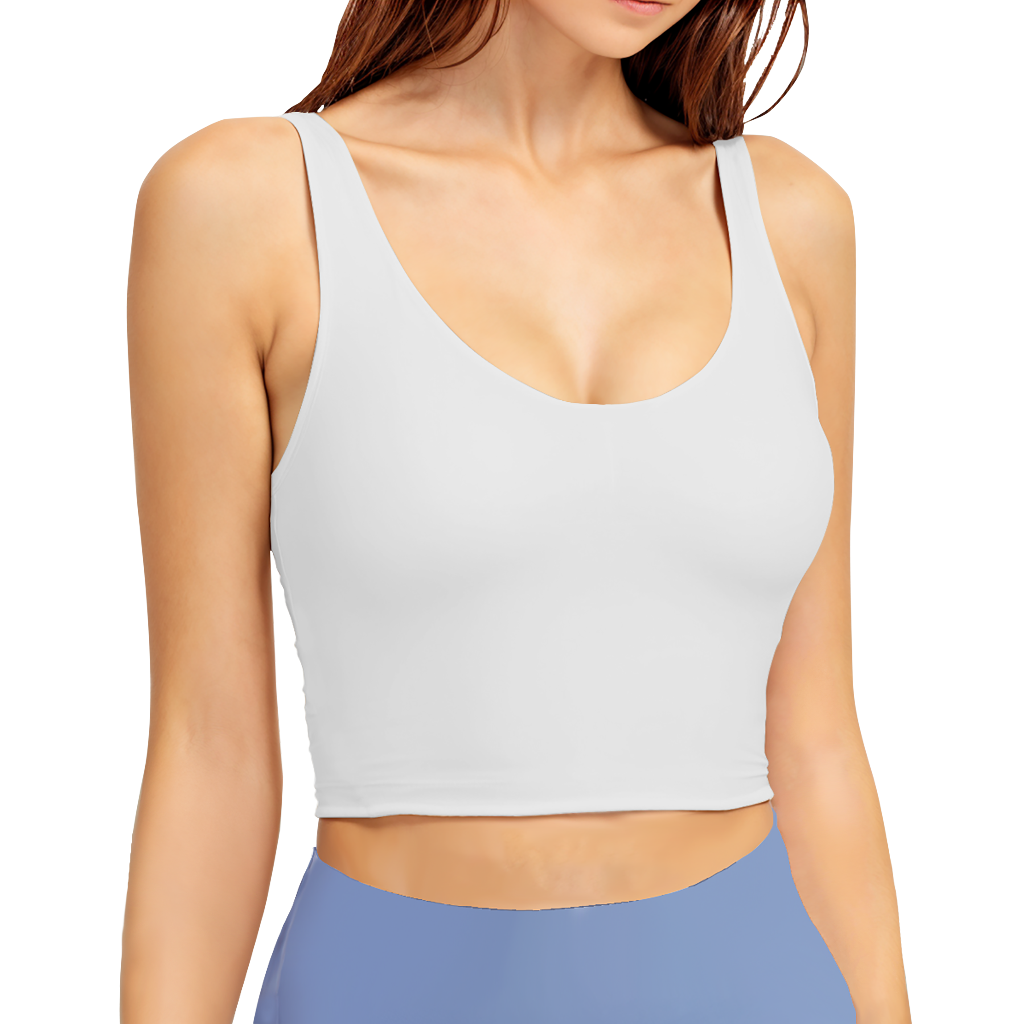 Customizable Womens Polyester Sports Bra U Back Removable Pads