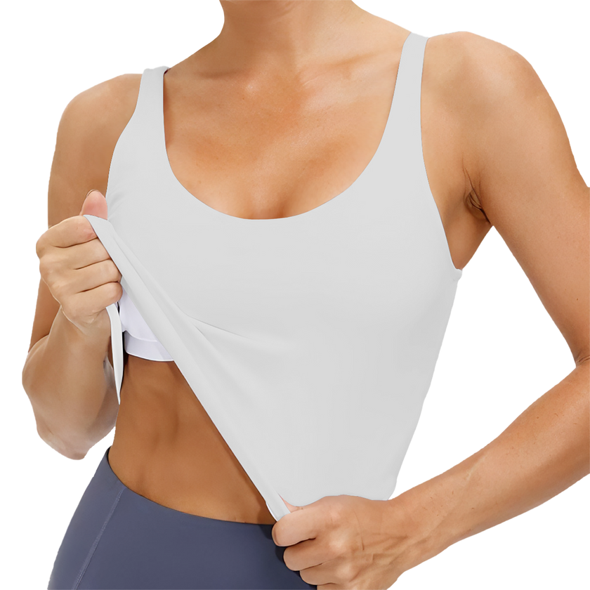 Customizable Womens Polyester Sports Bra U Back Removable Pads