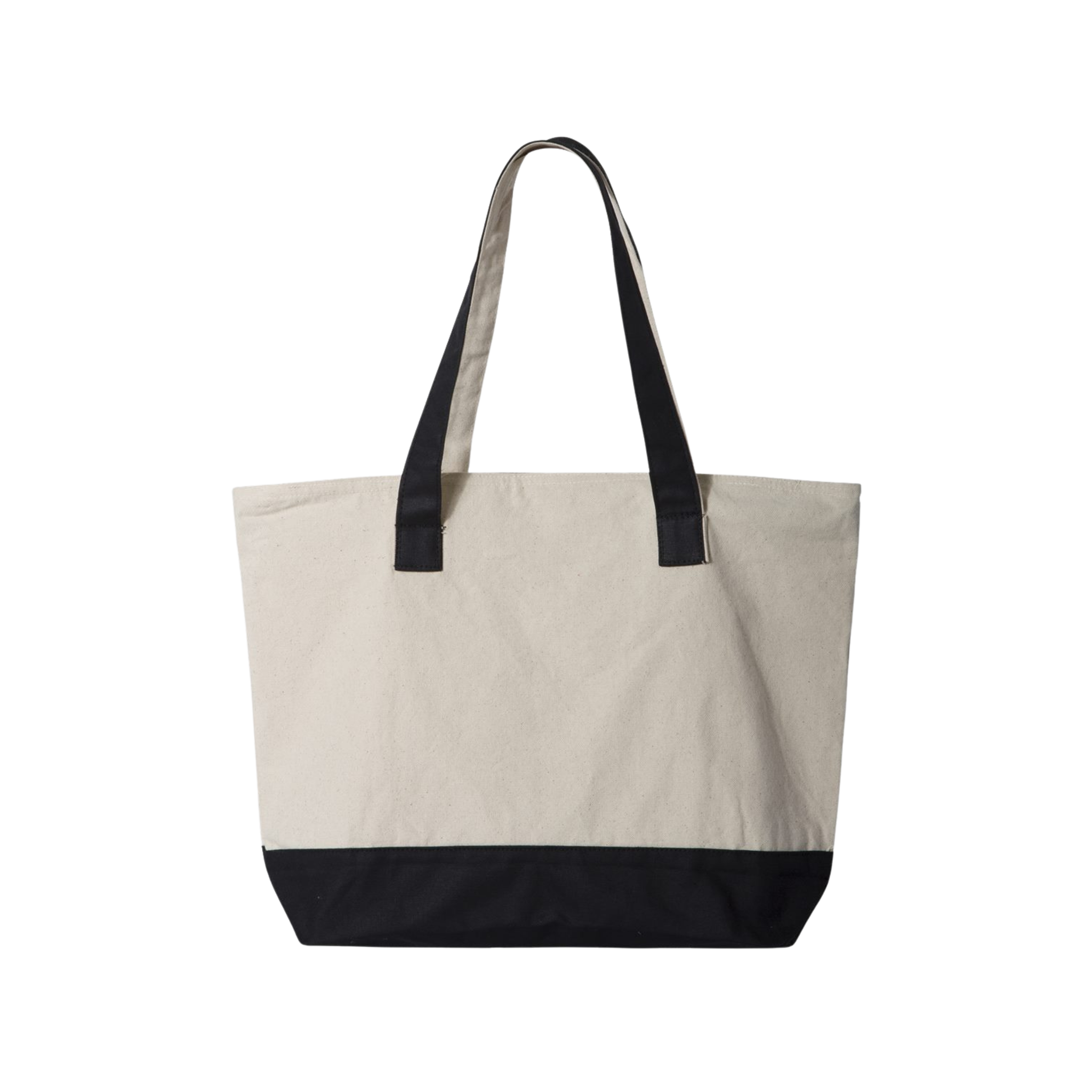 Customizable Q-Tees Q1300 Heavy Canvas Zipper Tote with Front Pocket