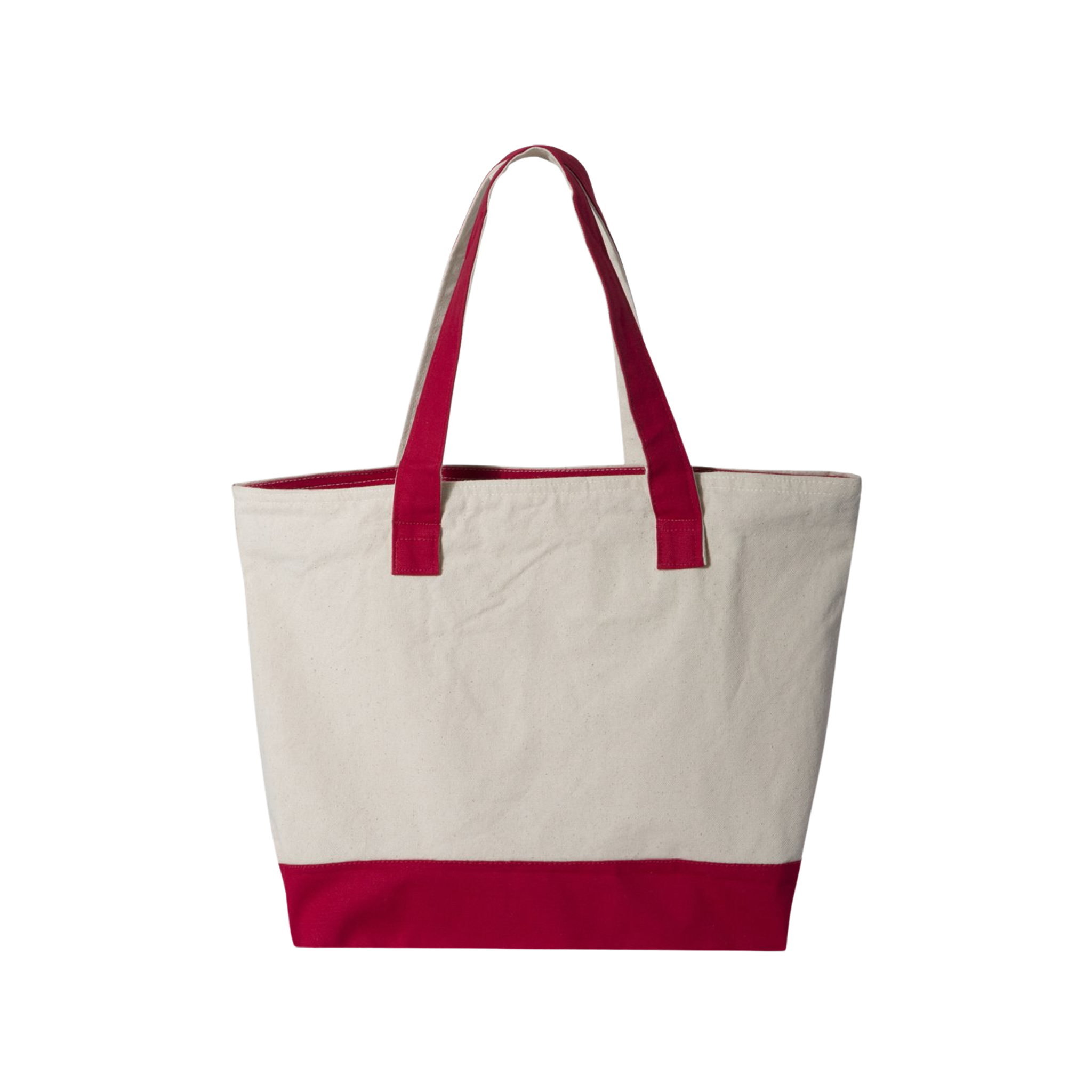 Customizable Q-Tees Q1300 Heavy Canvas Zipper Tote with Front Pocket
