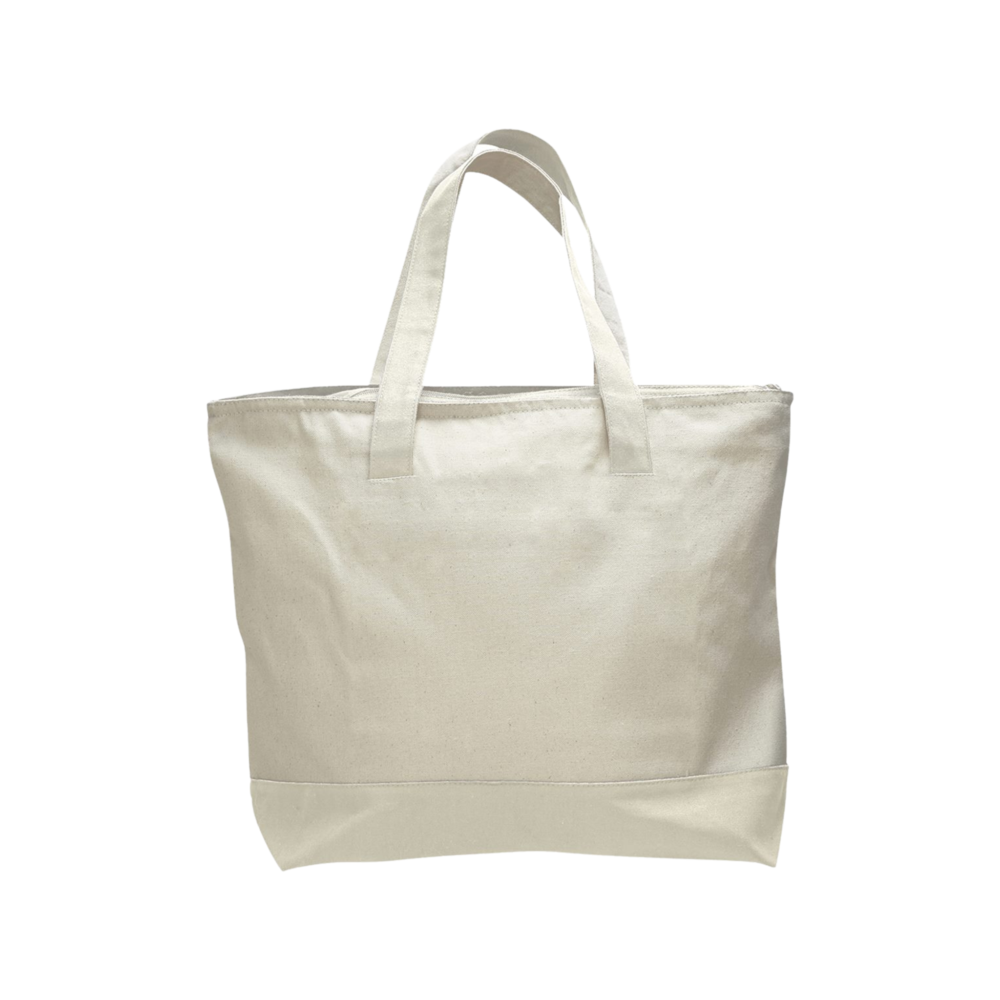 Customizable Q-Tees Q1300 Heavy Canvas Zipper Tote with Front Pocket