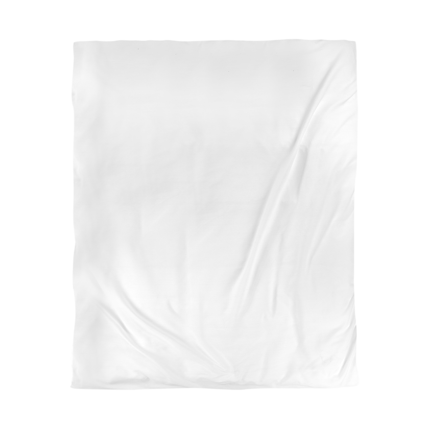 Customizable Cotton Duvet Cover with Invisible Zipper and Corner Ties