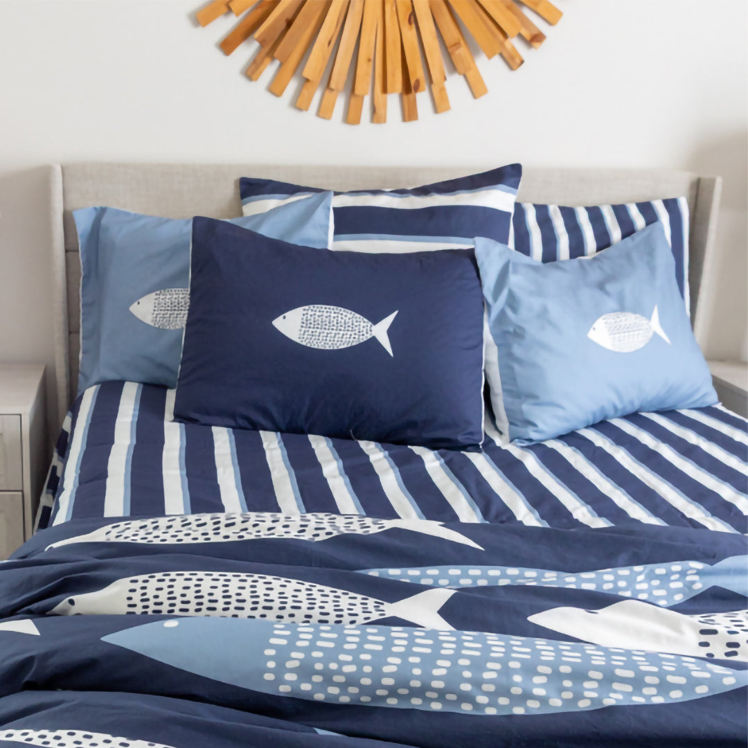 Customizable Cotton Pillow Sham with Envelope Closure