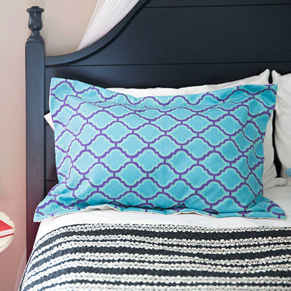 Customizable Cotton Pillow Sham with Envelope Closure