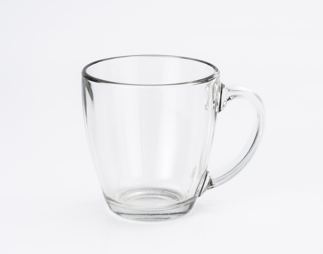Customizable 15.5oz Tapered Glass Mug with Etched Engraving Design