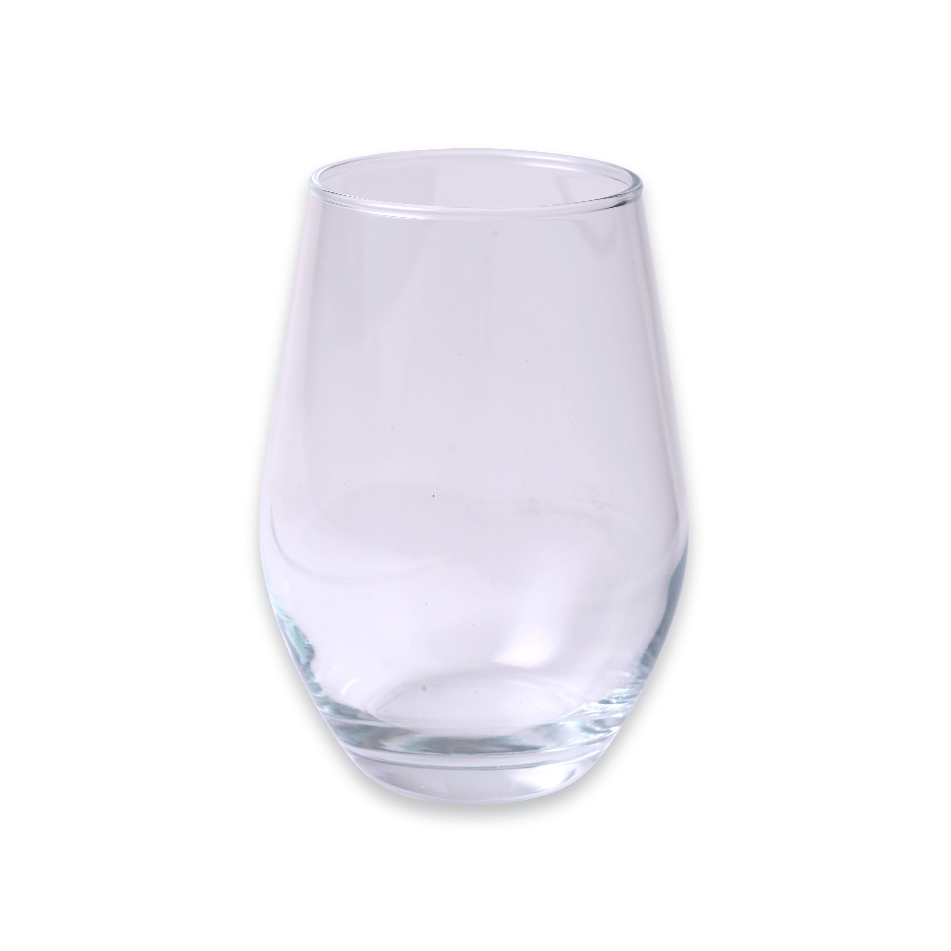 Customizable 11.5oz Stemless Wine Glass Engraved Modern Clear Glass