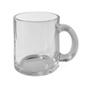 Customizable 10oz Clear Glass Mug with Handle Personalized DTF Print