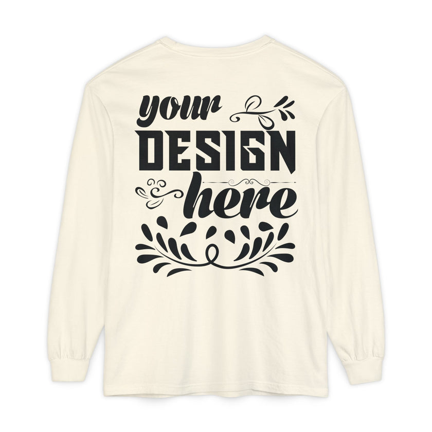 Customizable Comfort Colors 6014 Unisex Garment Dyed Long Sleeve T Shirt