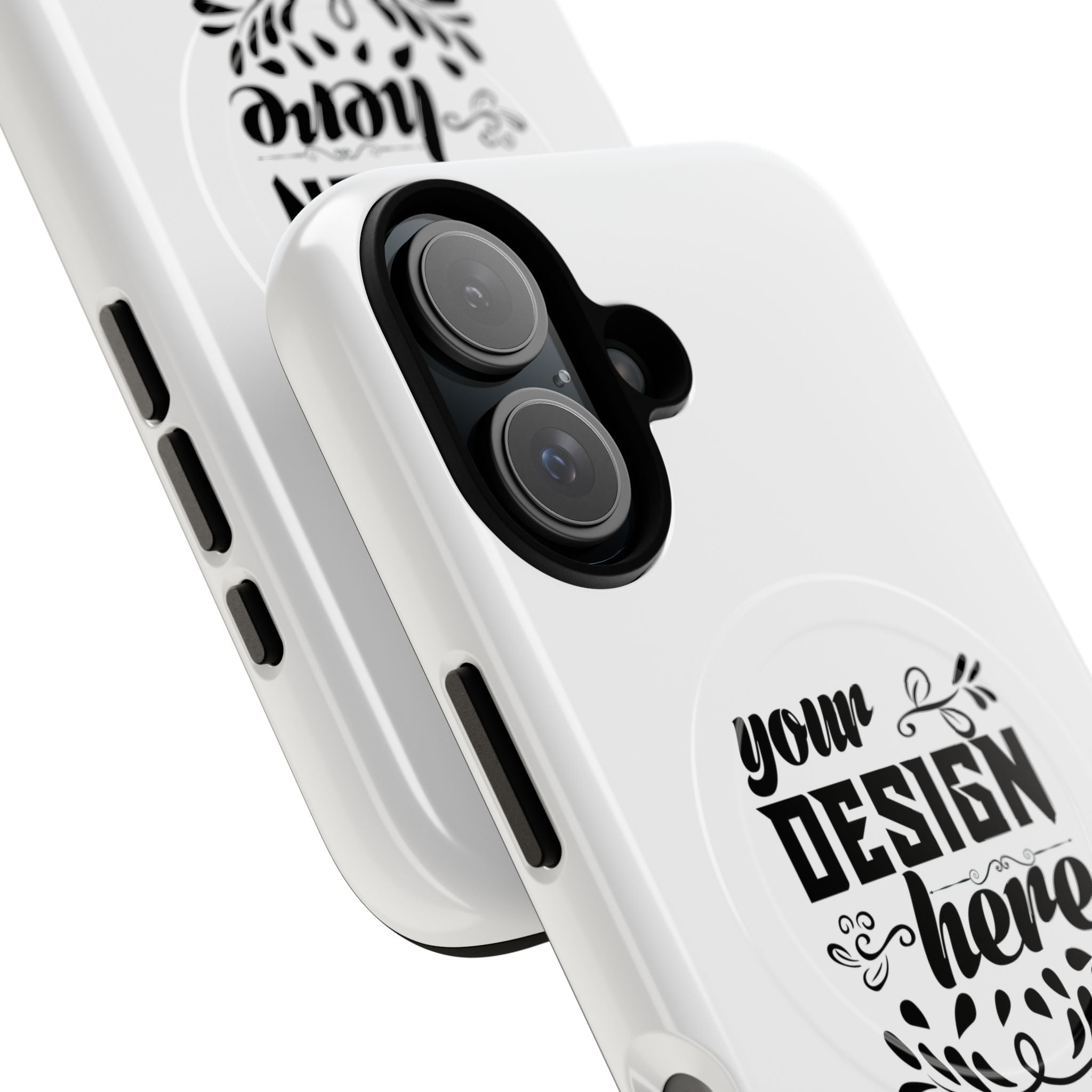 Customizable Tough Magnetic Phone Case Dual Layer Polycarbonate TPU Liner