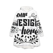 Customizable Generic H59 Unisex Hooded Blanket Polyester Fleece
