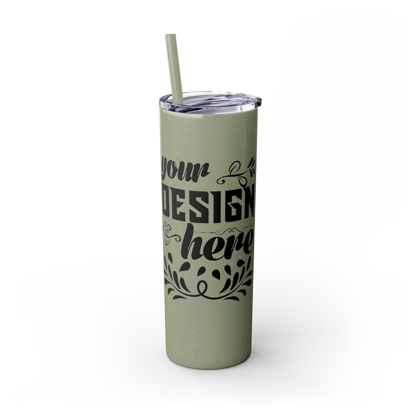 Customizable Maars 20oz Skinny Tumbler with Straw Stainless Steel