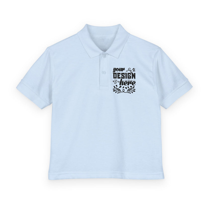 Customizable Gildan 8800B Youth DryBlend Jersey Polo Shirt