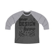 Customizable Next Level 6051 Unisex Tri Blend 3\4 Raglan Tee Loose Fit