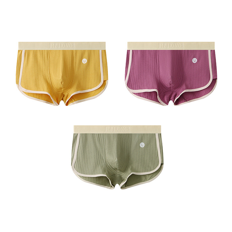 Nameria Men's Mid Waist Cotton Boxer Briefs