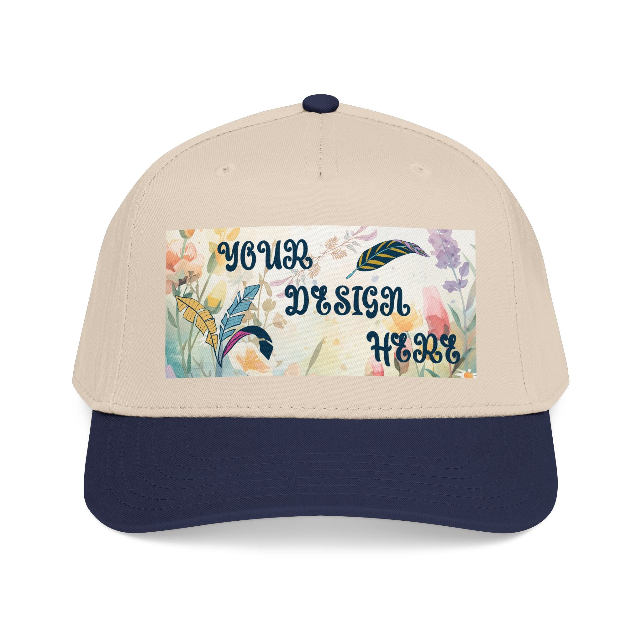 Customizable OTTO 31-069 Mid Profile 5 Panel Baseball Cap